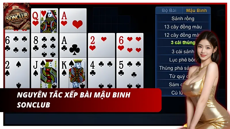 Nguyên tắc xếp bài Mậu Binh Sonclub chắc thắng